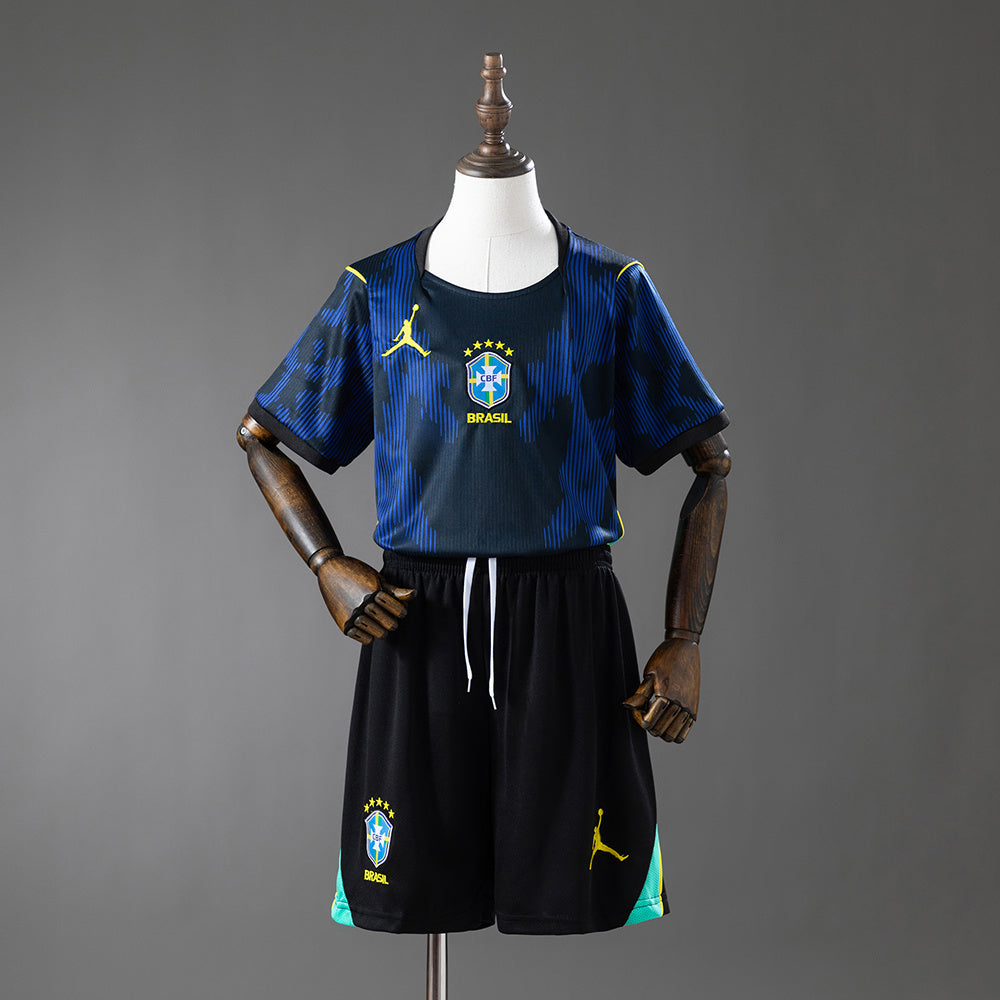 Kit Infantil Seleção Brasil I 2026 Torcedor - Azul