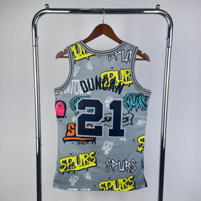 Camisa NBA San Antonio Spurs Retrô Cinza
