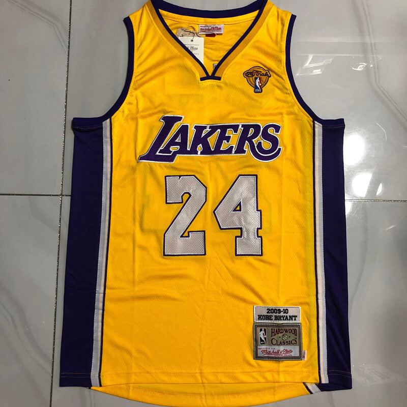 Regata Los Angeles Lakers Retrô Bordada Amarela