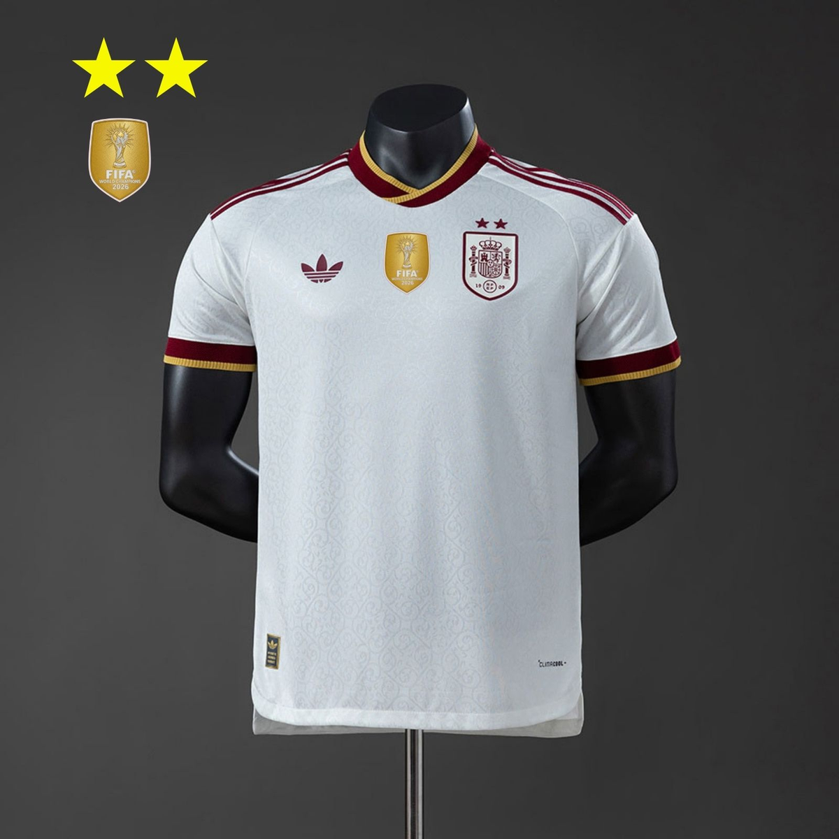 Espanha Away 2026 Versão Jogador Patch Campeão