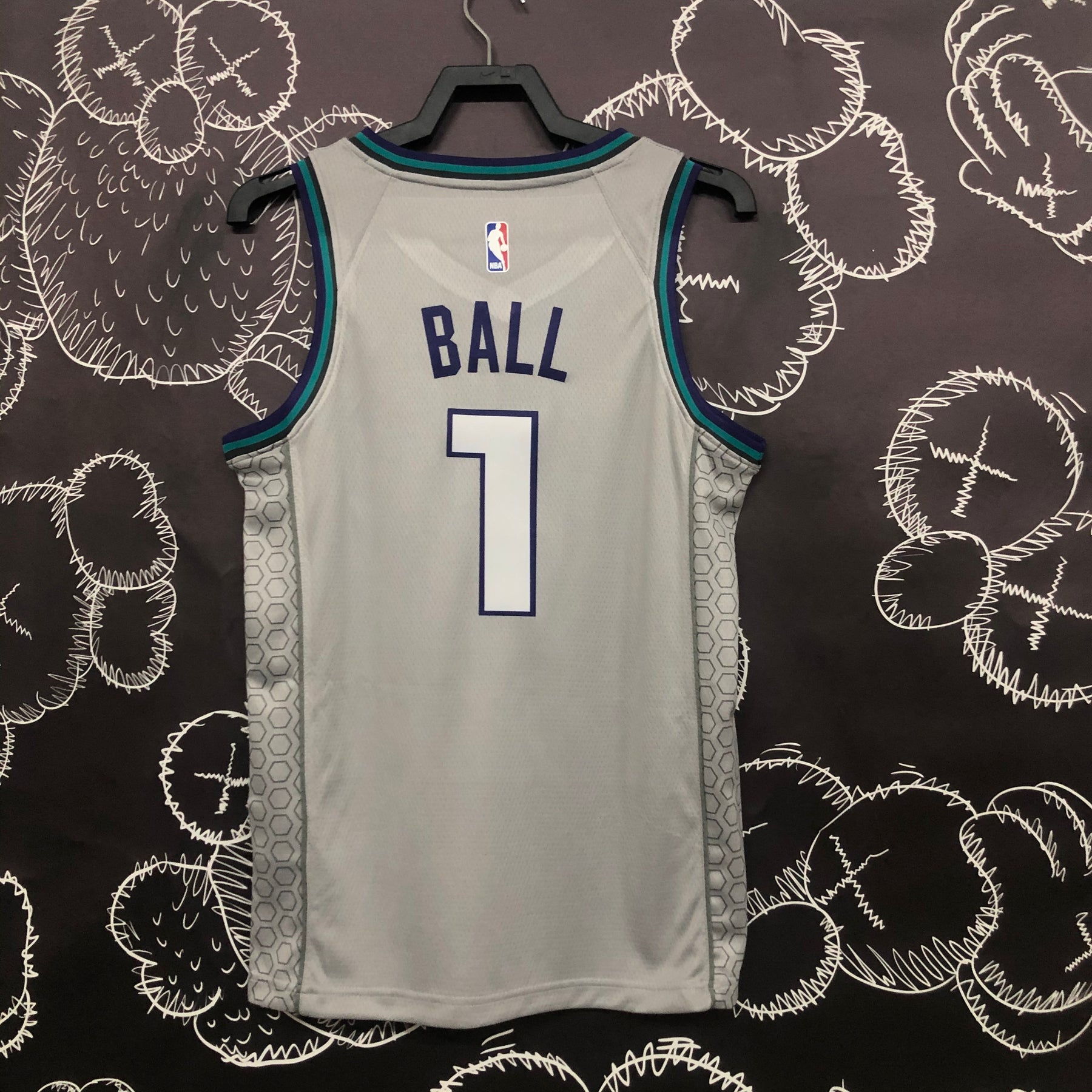 Regata Charlotte Hornets Cinza