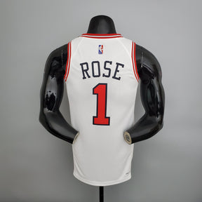 Camisa NBA Chicago Bulls #1 Rose - 75° Aniversário White