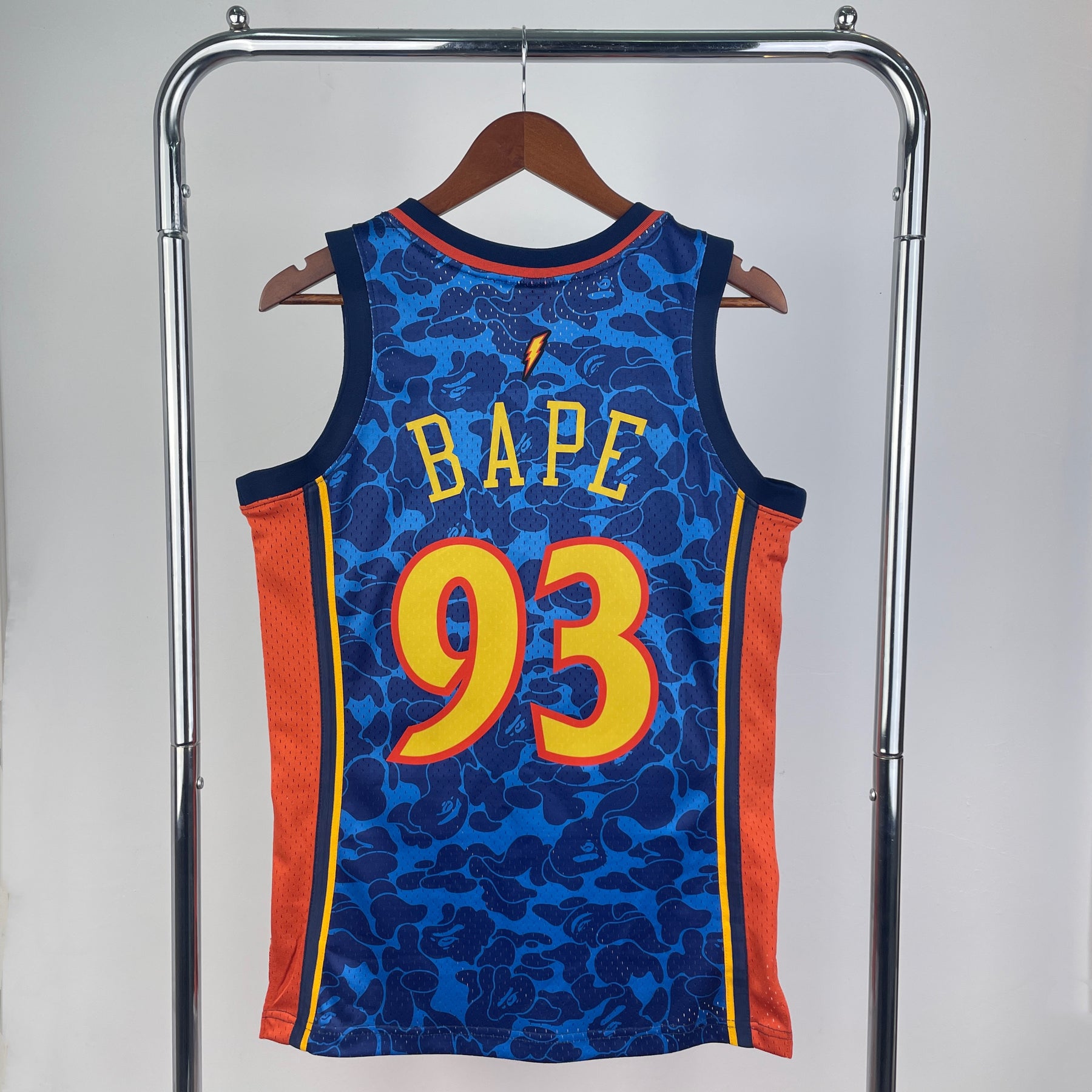 Camisa NBA Golden State Warriors Retrô Colab BAPE