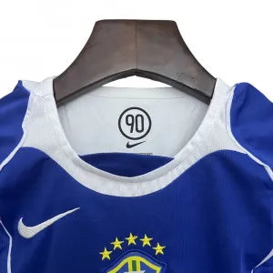 Kit Conjunto Camisa e Shorts Infantil Brasil 2004 Total 90 Azul