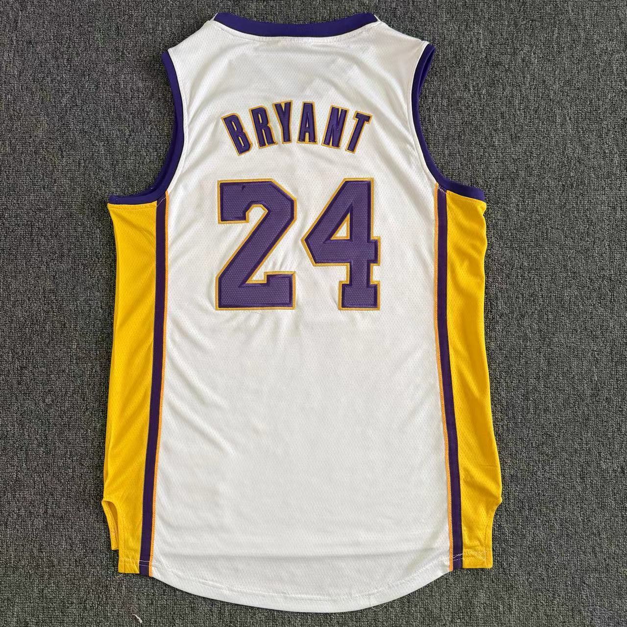 Regata Los Angeles Lakers Retrô Bordada Branca
