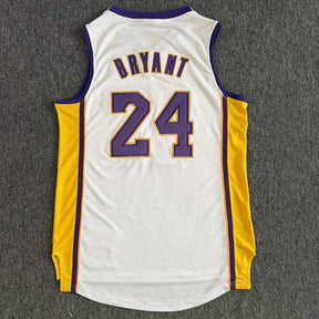 Regata Los Angeles Lakers Retrô Bordada Branca