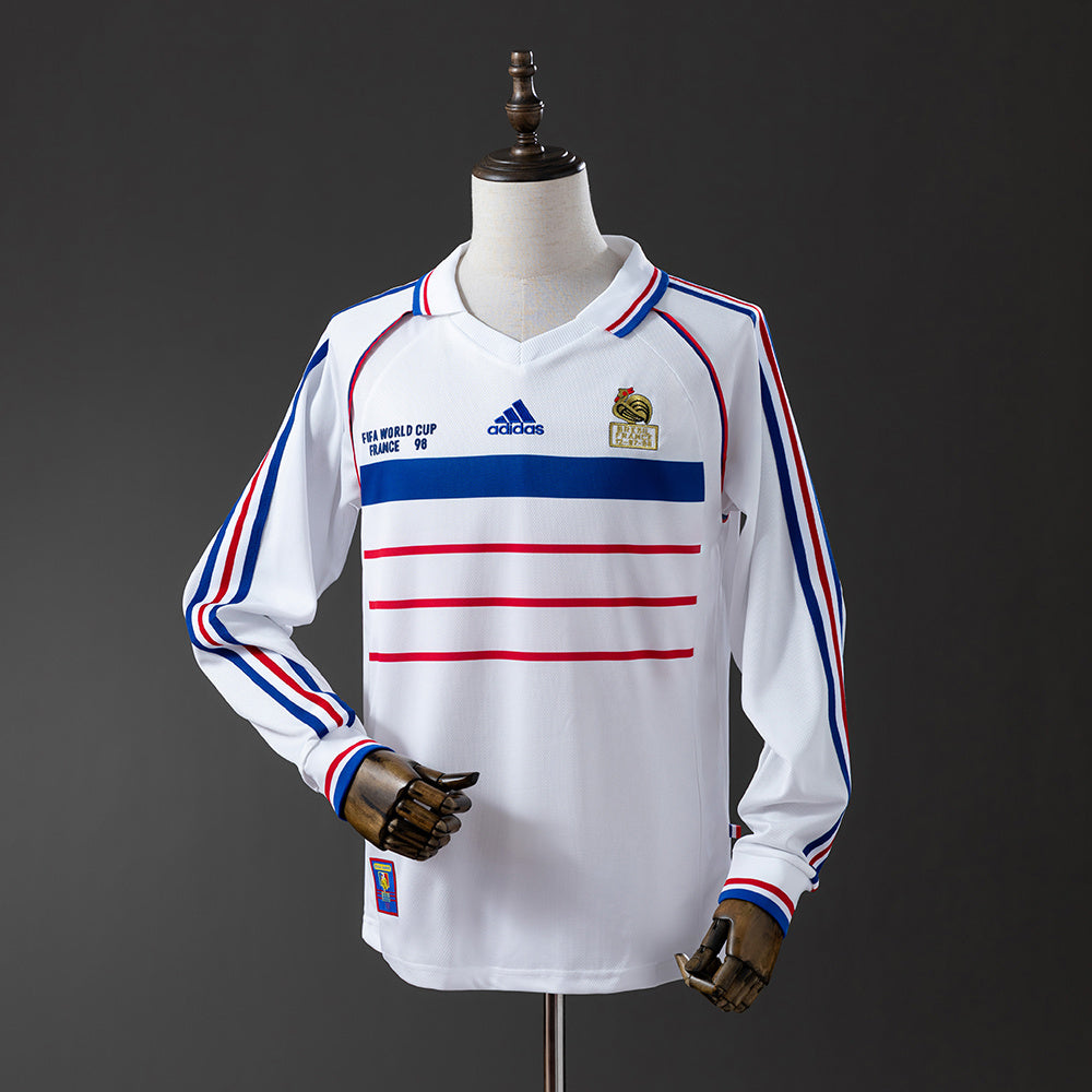 Camisa Manga Longa Seleção França 1998 Away