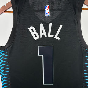 Regata Charlotte Hornets City Edition Preta
