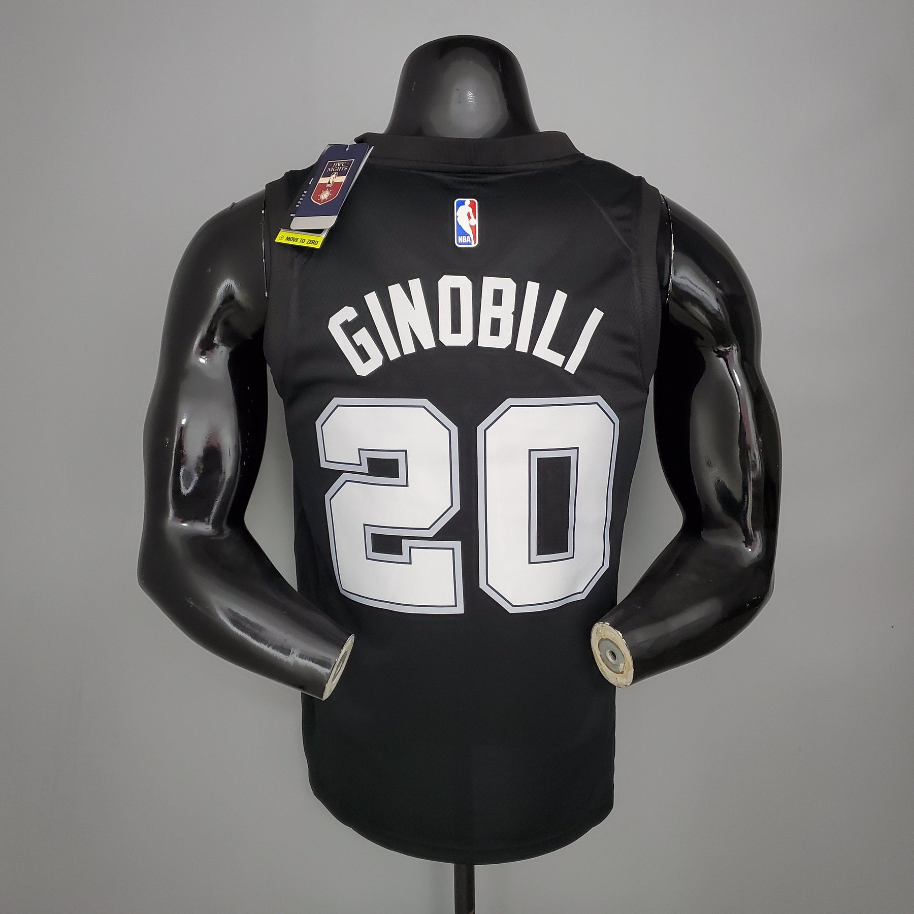 Camisa NBA San Antonio Spurs #20 Ginobili - City Edition Black