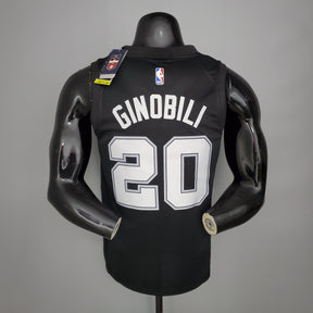 Camisa NBA San Antonio Spurs #20 Ginobili - City Edition Black