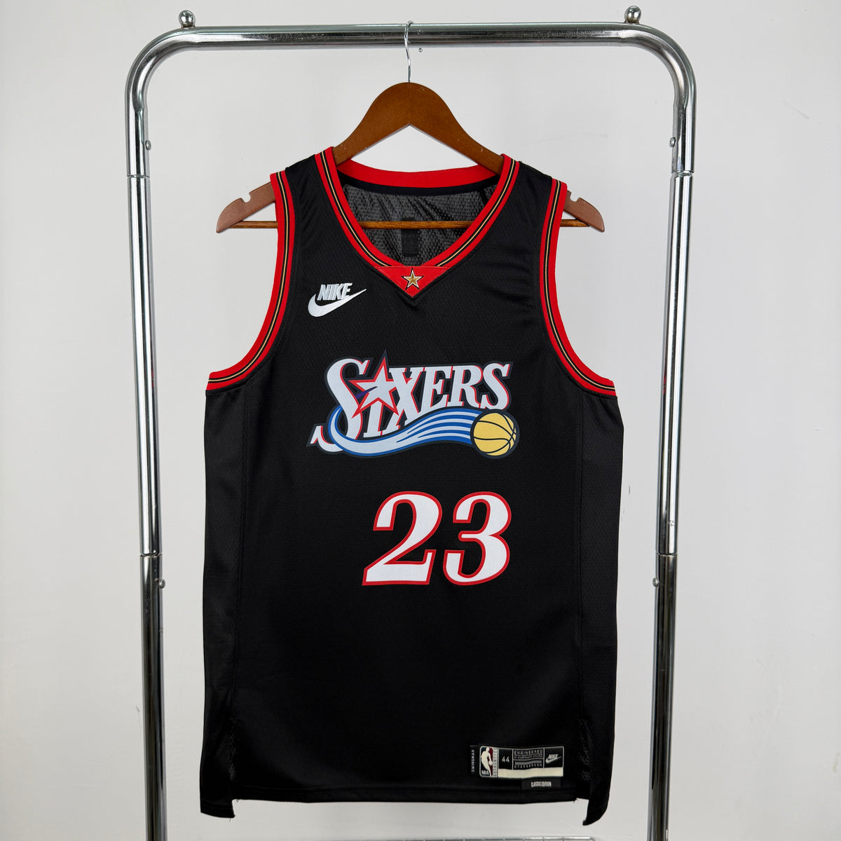 Regata Philadelphia 76ers Classic Edition Preta