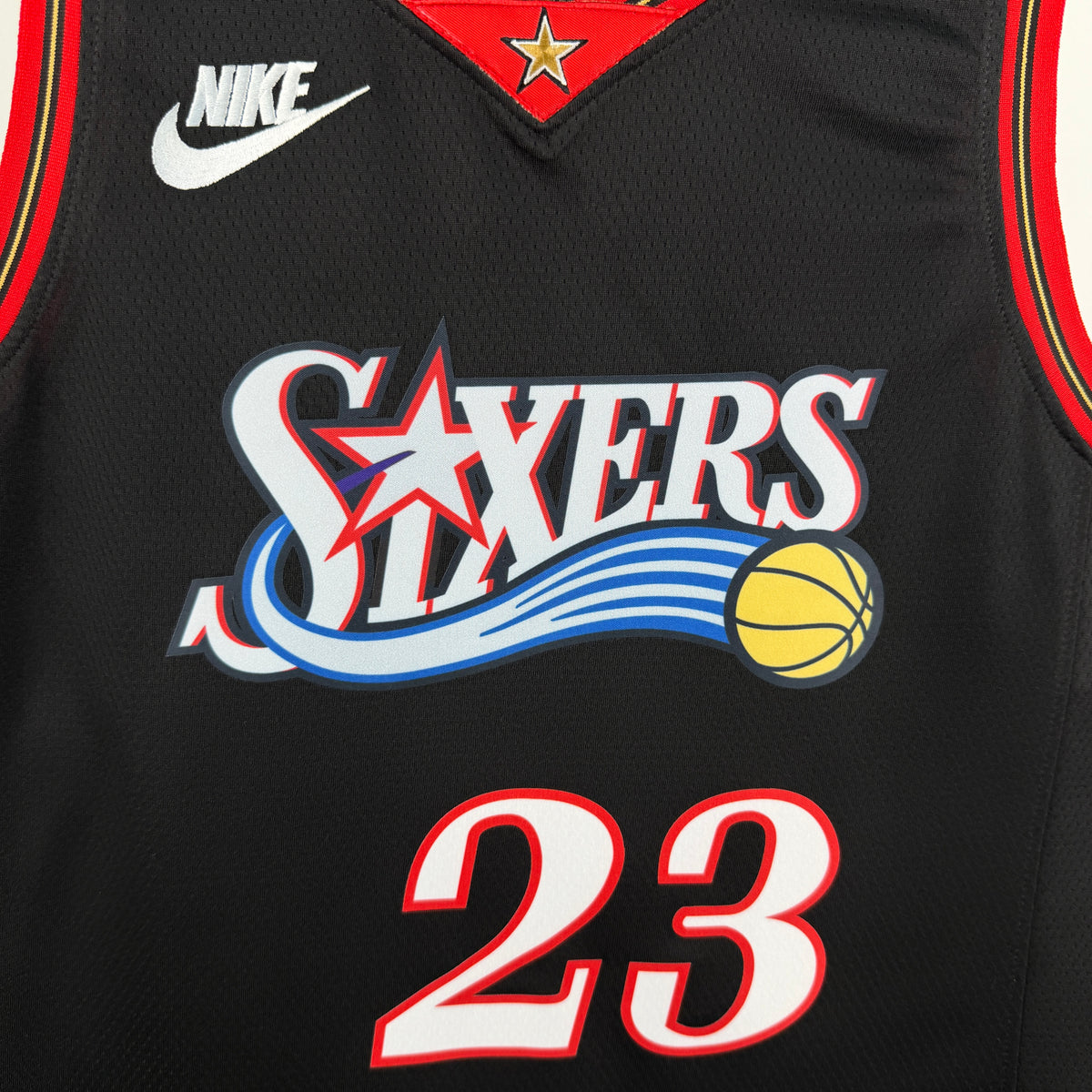 Regata Philadelphia 76ers Classic Edition Preta
