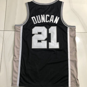 Camisa NBA San Antonio Spurs Retrô Bordada Preta