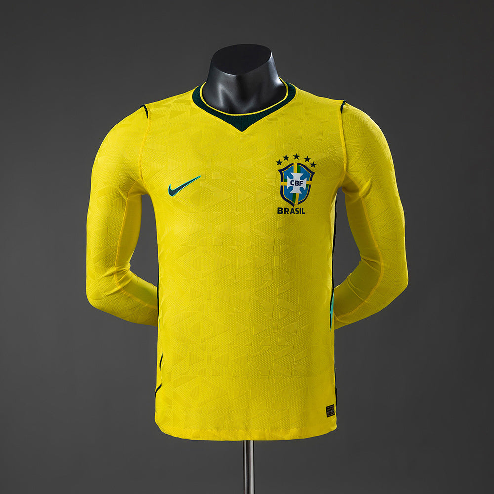 Brasil Home 2026 Long-Sleeve Versão Jogador