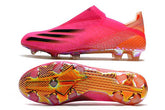 Chuteira Campo Adidas X Ghosted FG Rosa/Laranja