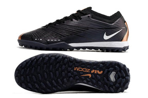 Chuteira Society Nike Air Zoom TF Preto/Marrom - Low