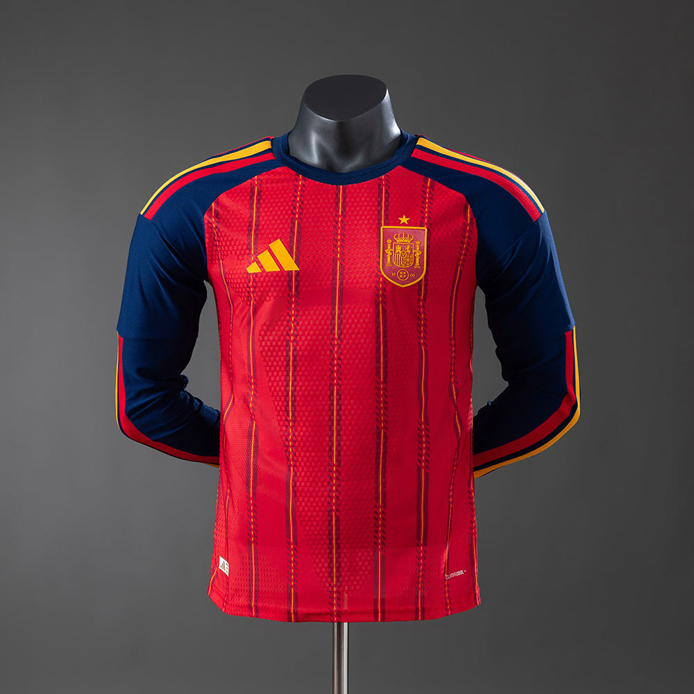 Espanha Home 2026 Long-Sleeve Versão Jogador