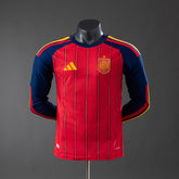 Espanha Home 2026 Long-Sleeve Versão Jogador