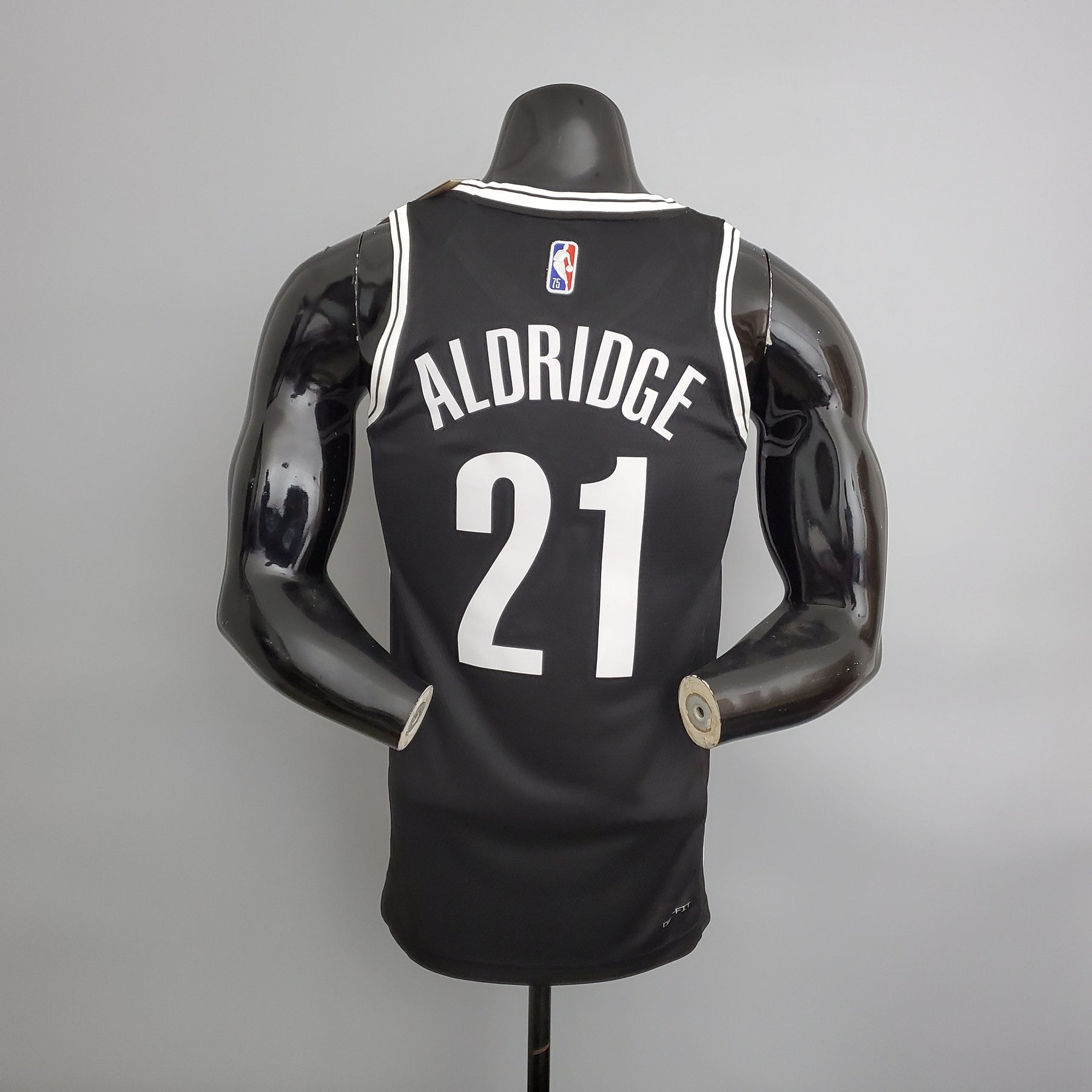 Camisa NBA Brooklyn Nets #21 Aldridge - 75° Aniversário Black