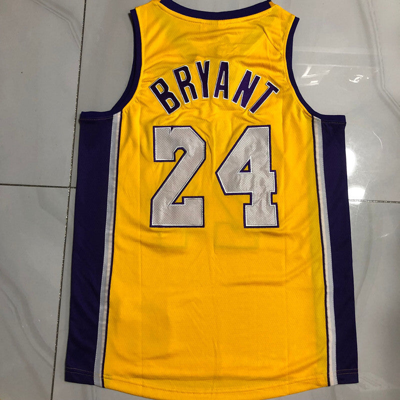 Regata Los Angeles Lakers Retrô Bordada Amarela
