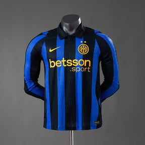 Inter Milan 26/27 Home Long-Sleeve Versão Jogador