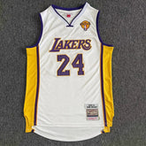 Regata Los Angeles Lakers Retrô Bordada Branca