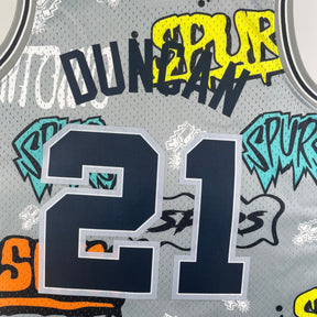 Camisa NBA San Antonio Spurs Retrô Cinza