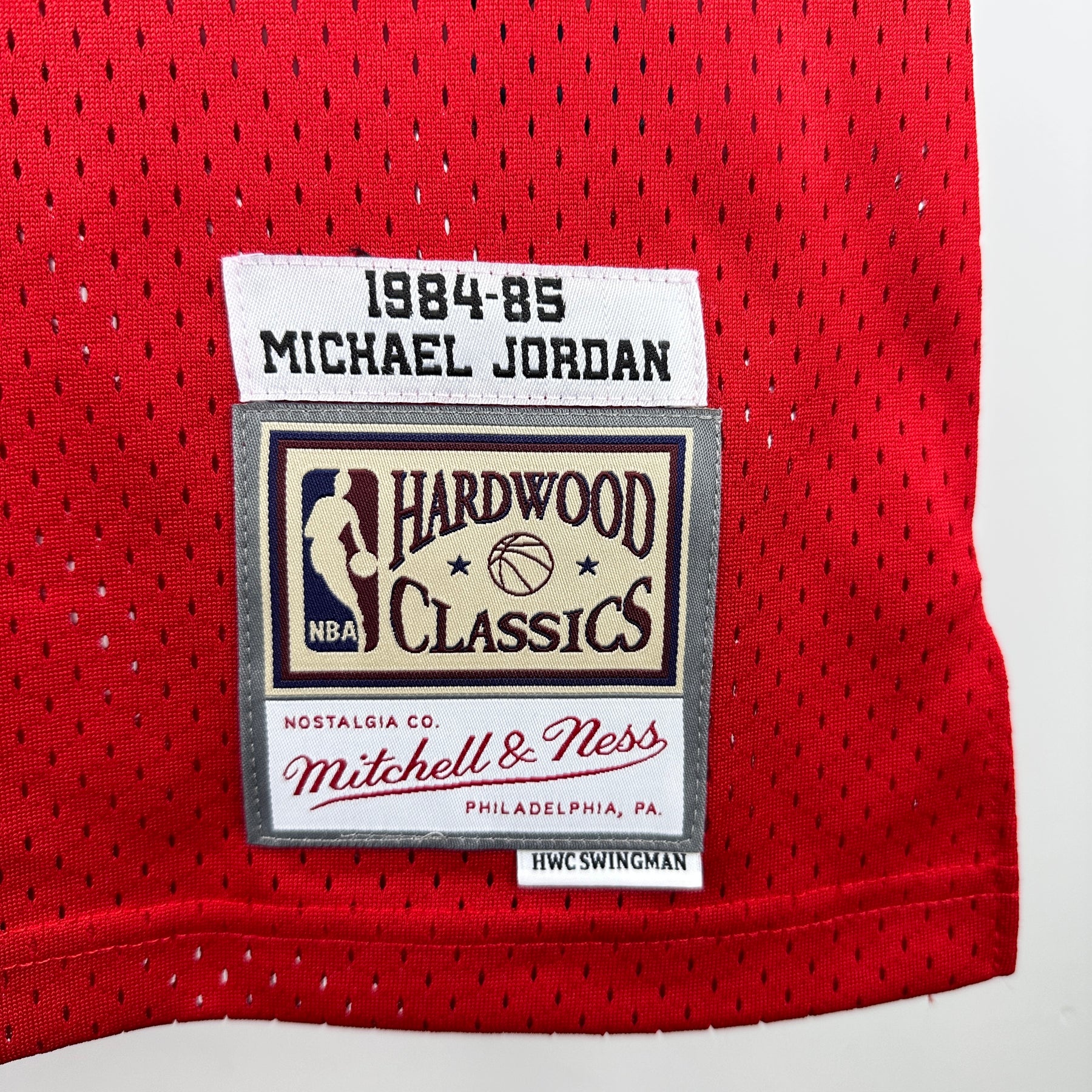 Regata Mitchell & Ness  Chicago Bulls 1984-1985 Vermelha