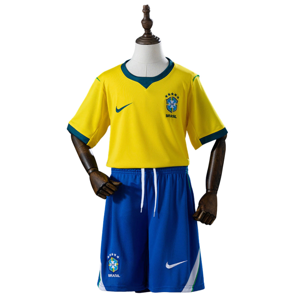 Kit Infantil Seleção Brasil I 2026 Torcedor - Amarelo