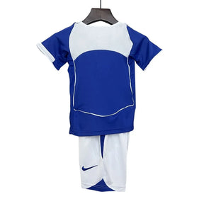 Kit Conjunto Camisa e Shorts Infantil Brasil 2004 Total 90 Azul